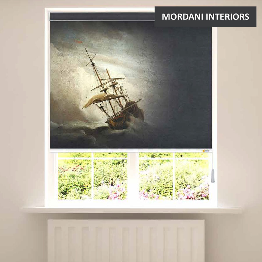 EX-25 Ship Printed Roller Blinds